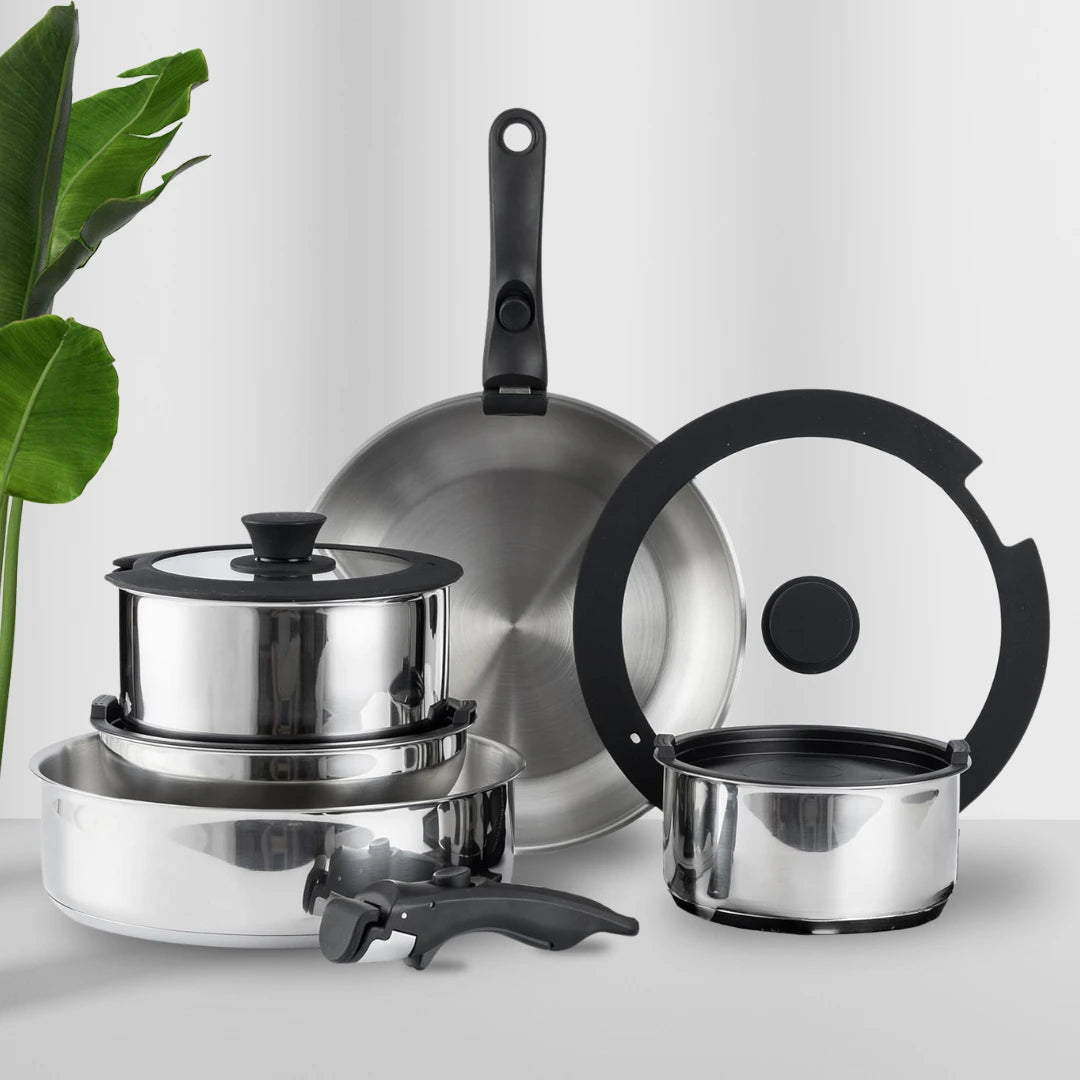 11 Pc Mosman Stainless Steel Cookware Set