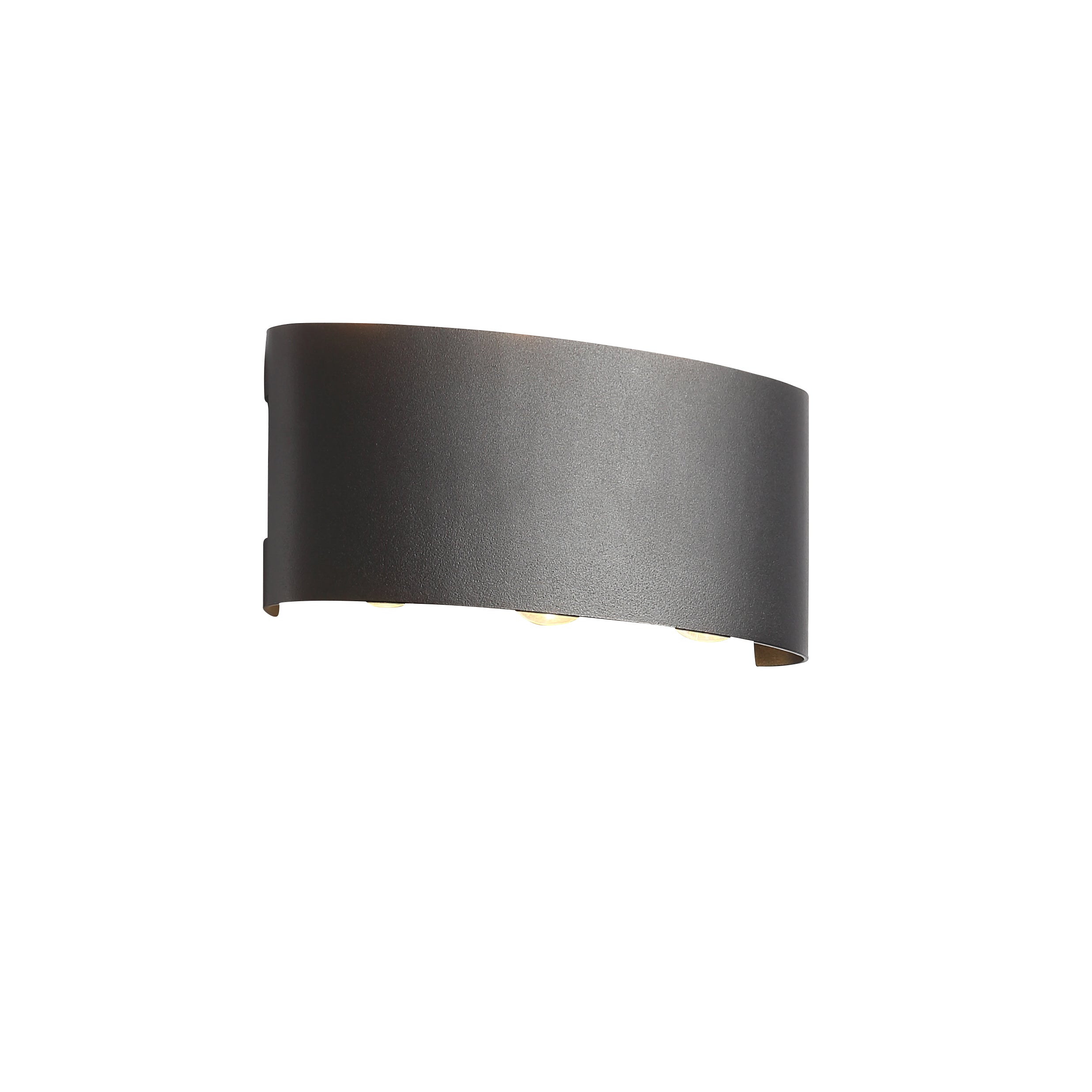 Ortelo 6W 17cm Wall Lamp Black