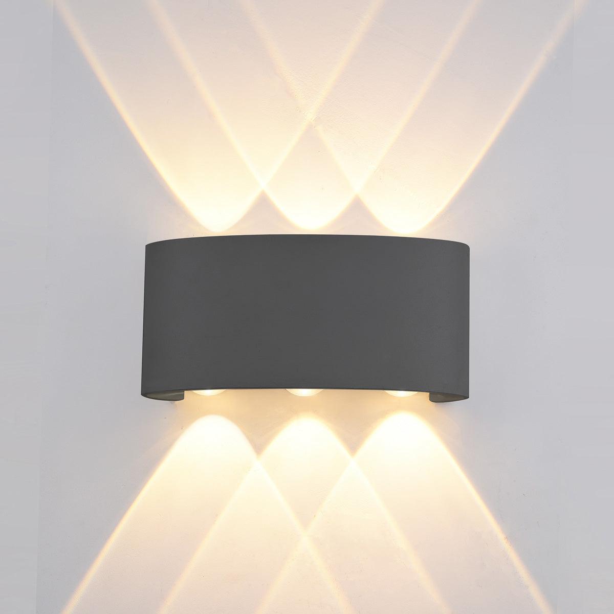 Ortelo 6W 17cm Wall Lamp Black