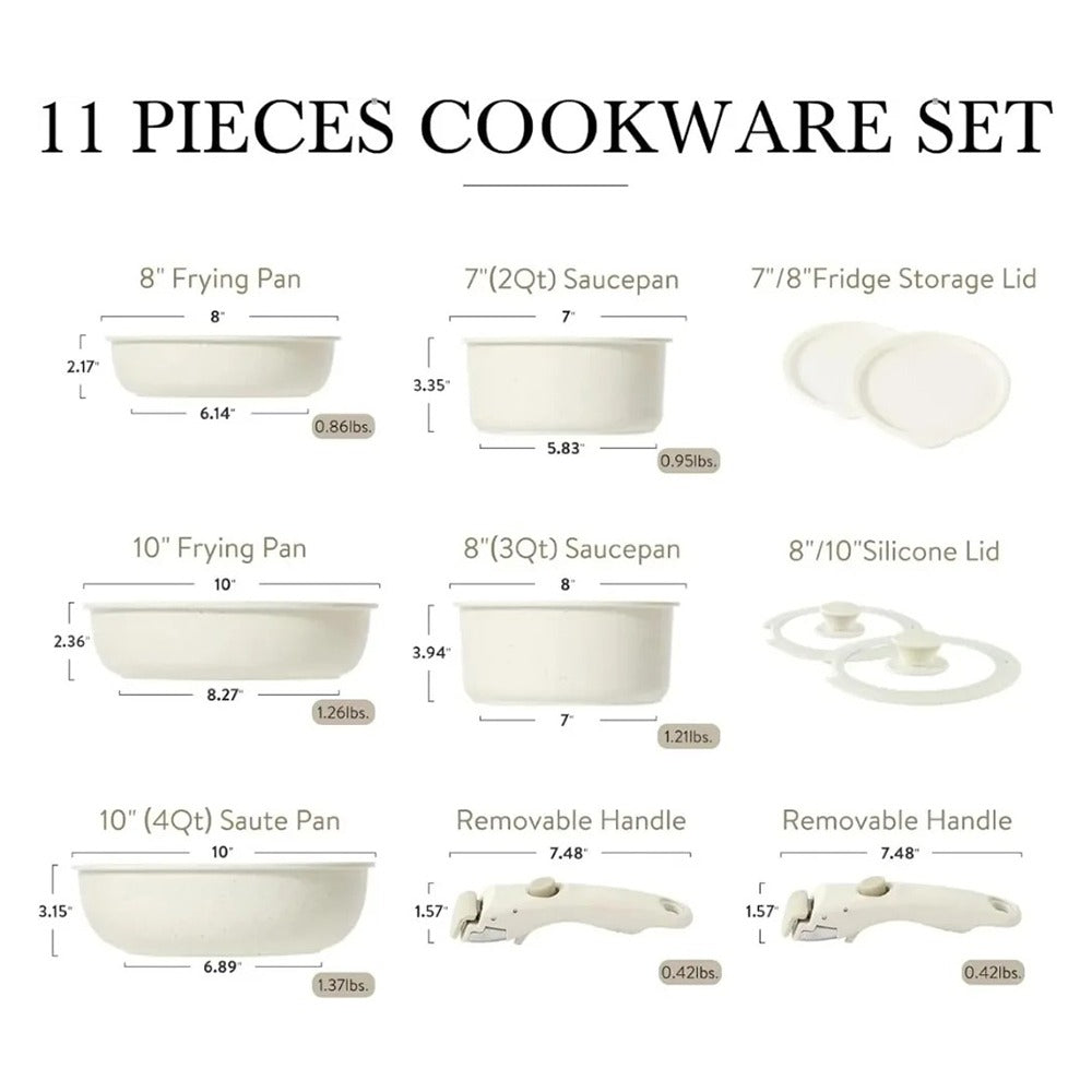 11 Pc Mosman Ceramic Non-Stick Cookware Set