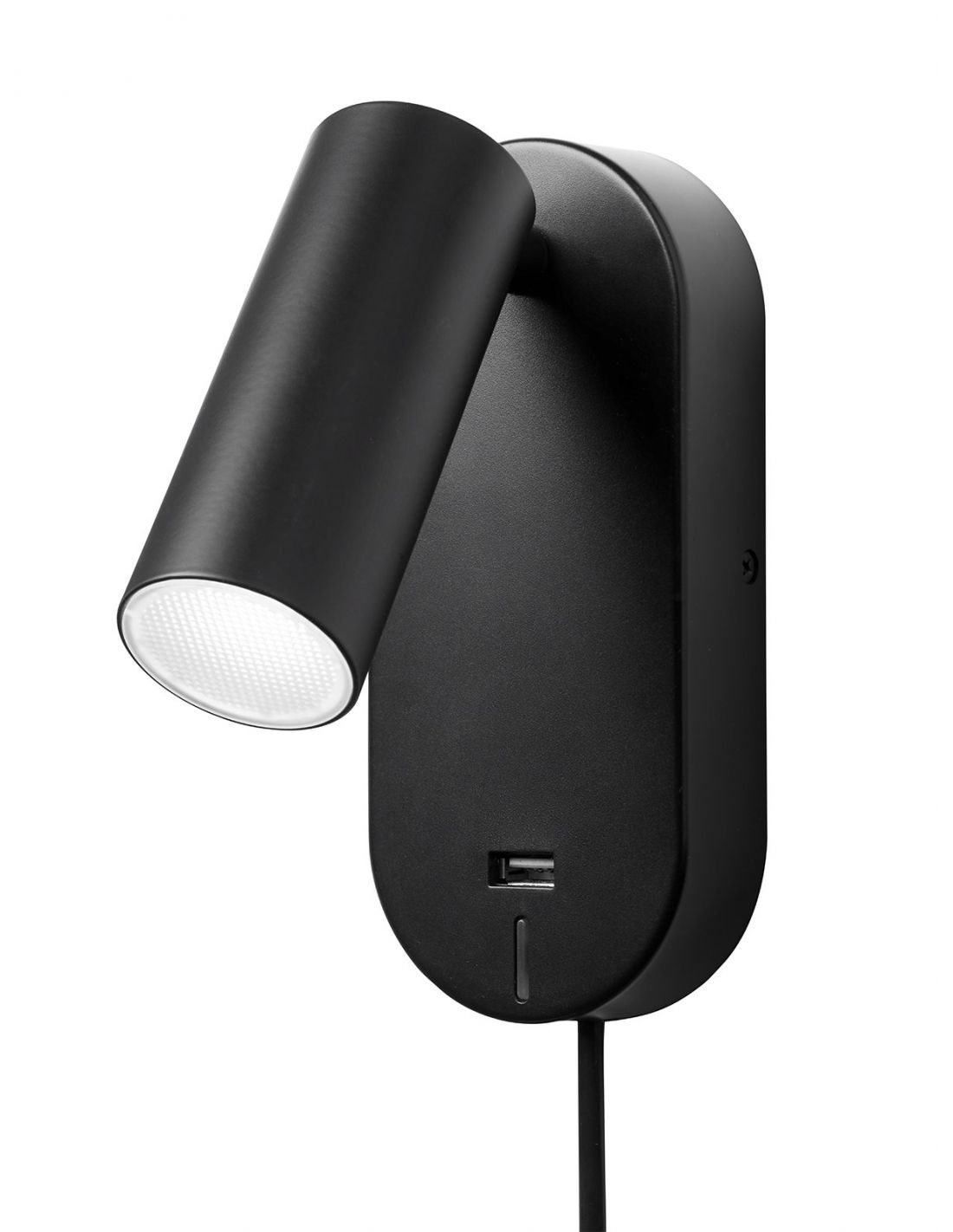 Nielsen Ego LED Wall Lamp with Touch/USB Black